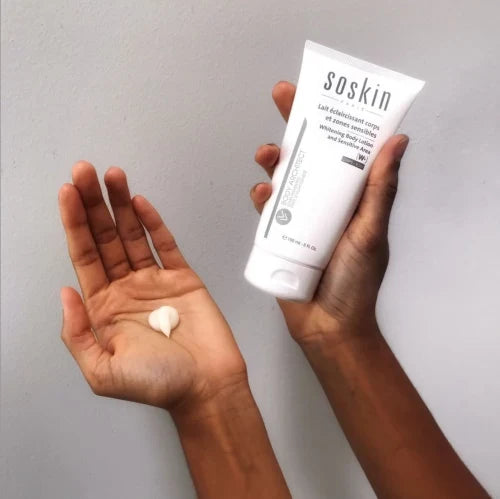 Whitening body lotion and sensitive area